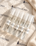 PattyAroma Discovery Kit with five 5 ml linen spray samples