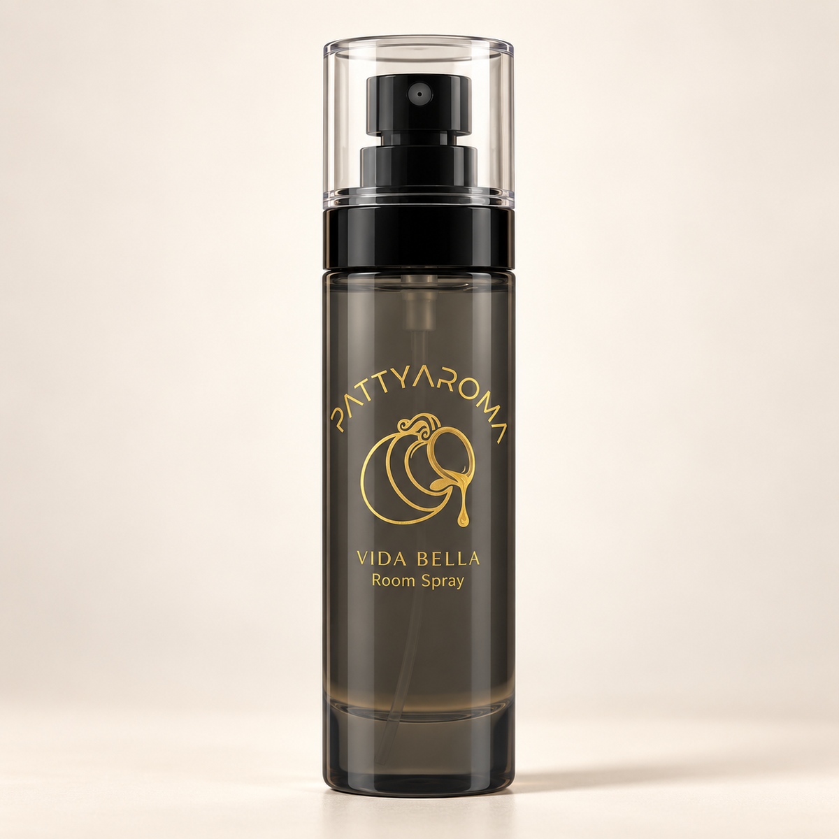 Vida Bella Room Spray with PattyAroma gold logo